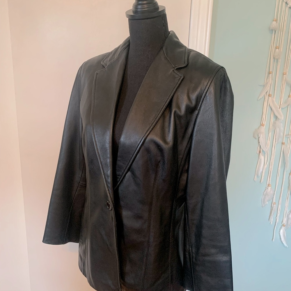 Kate Hill leather coat